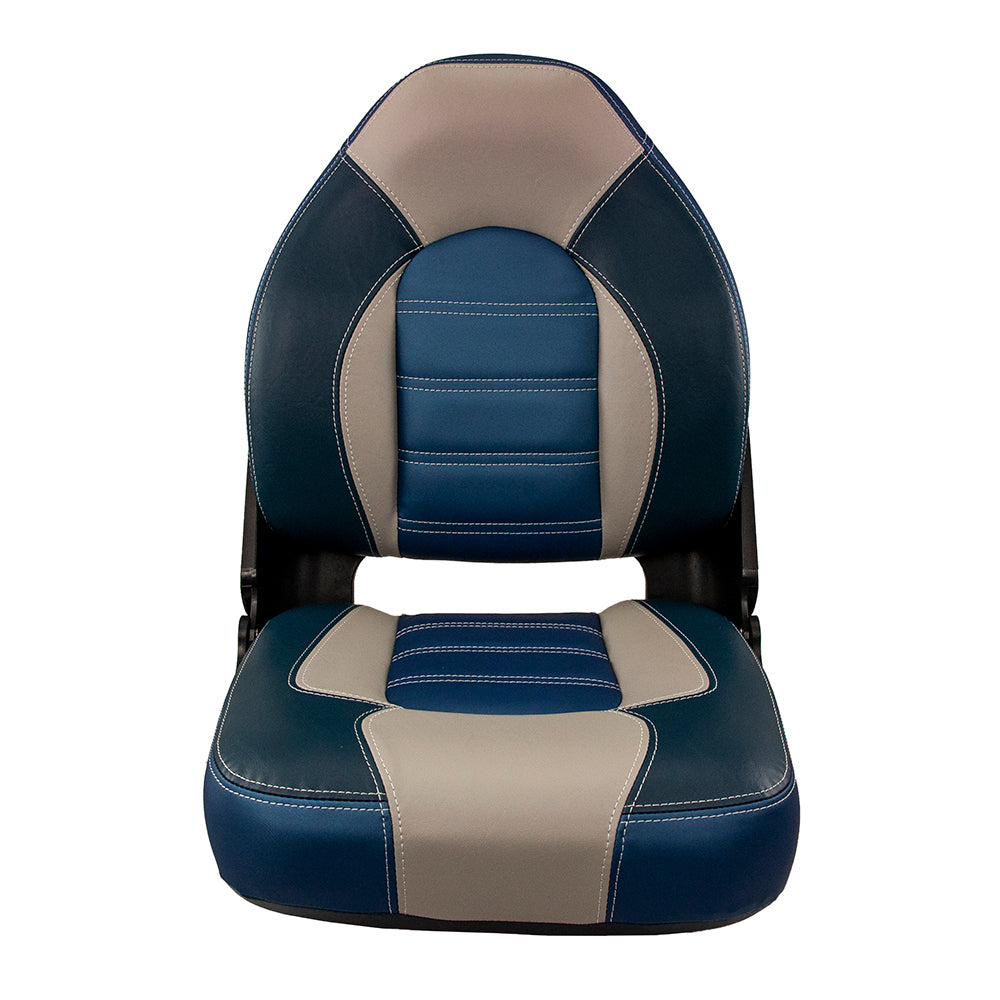 Springfield Skipper Premium HB Folding Seat - Blue/Grey